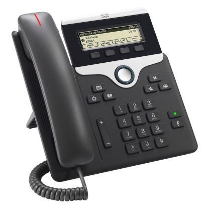 Cisco IP Phone 7811 - Rzut prawy - Kolor czarny