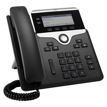 Cisco IP Phone 7821 - Rzut prawy - Kolor czarny
