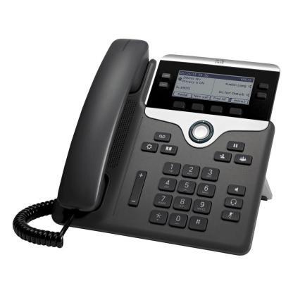 Cisco IP Phone 7841 - Rzut lewy - Kolor czarny