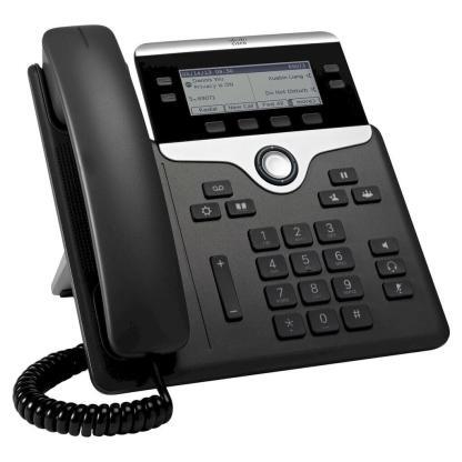 Cisco IP Phone 7841 - Rzut prawy - Kolor czarny