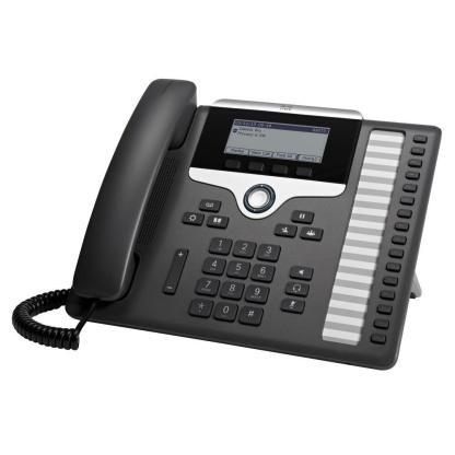 Cisco IP Phone 7861 - Rzut lewy - Kolor czarny