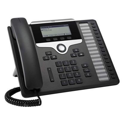 Cisco IP Phone 7861 - Rzut prawy - Kolor czarny