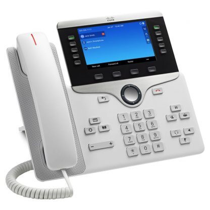 Cisco IP Phone 8851 - Rzut prawy - Kolor biały
