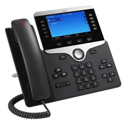 Cisco IP Phone 8851 - Rzut prawy - Kolor czarny