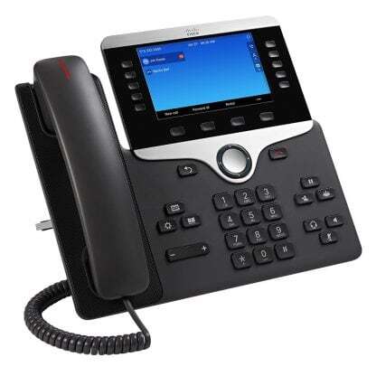 Cisco IP Phone 8861 - Rzut prawy - Kolor czarny