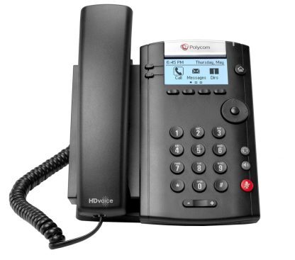 Telefon VoIP Polycom VVX 201 - Front